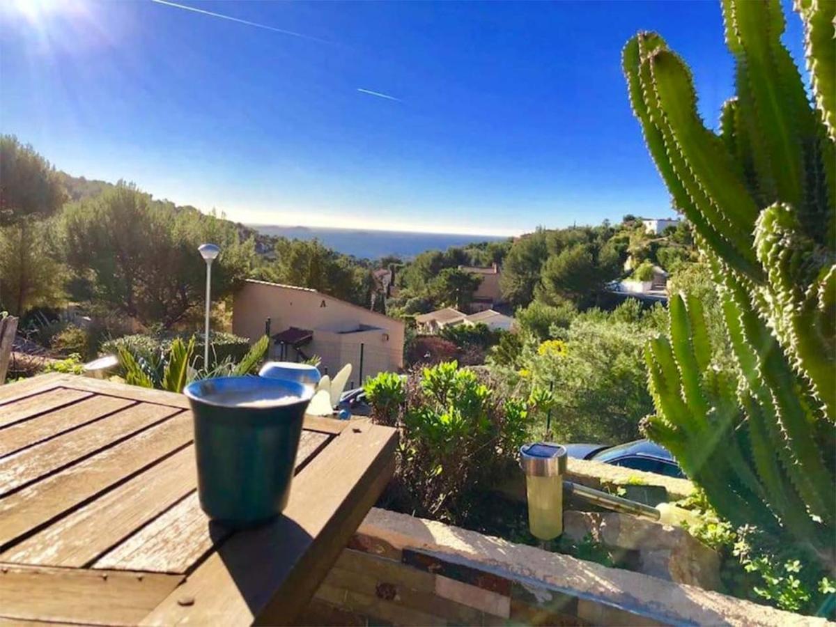 VUEMER Bandol - Appartement avec GRANDE TERRASSE de 45m2 VUE MER - PISCINE - PARKING Extérieur photo