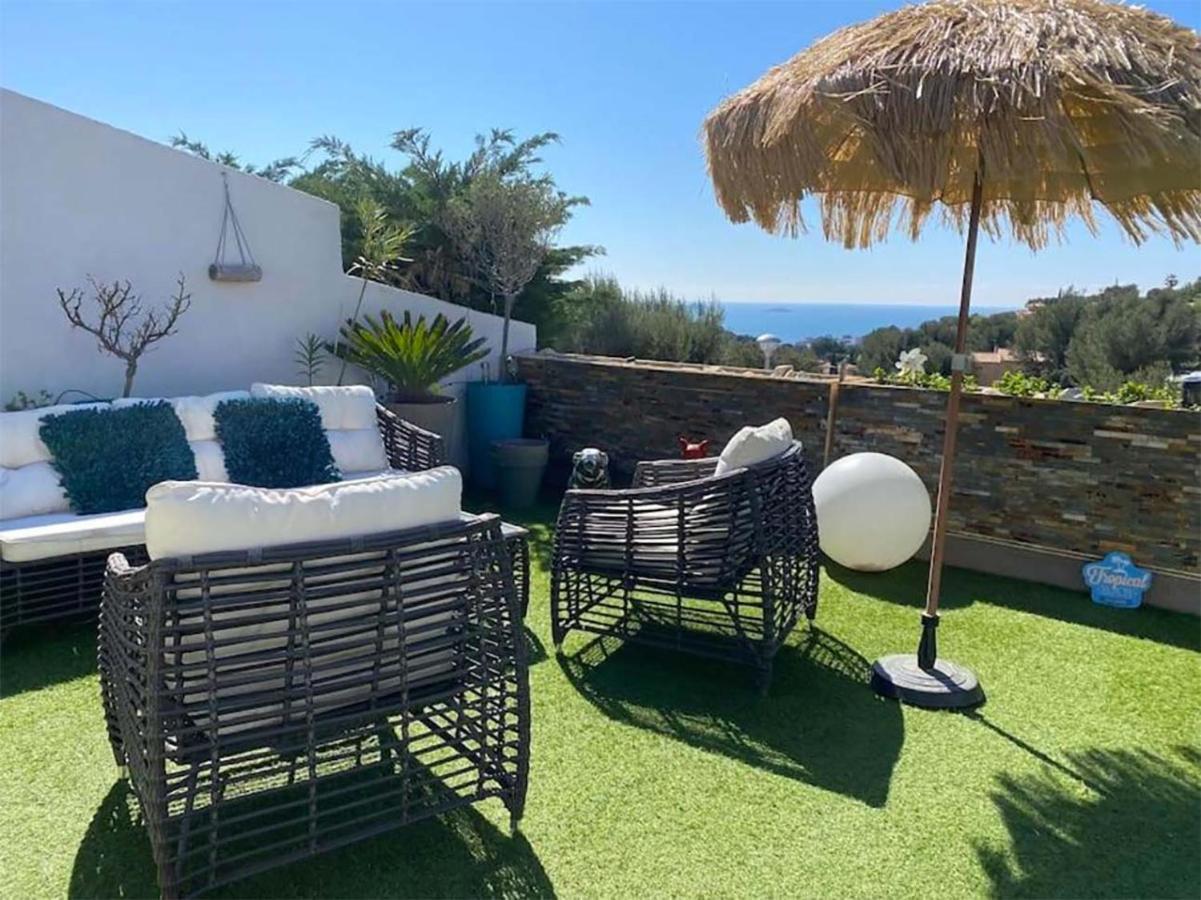 VUEMER Bandol - Appartement avec GRANDE TERRASSE de 45m2 VUE MER - PISCINE - PARKING Extérieur photo